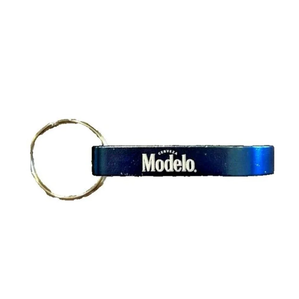 BOGO Free Modelo Especial 5‑Pack Blue Key Chain Bottle Openers, Solid Aluminum